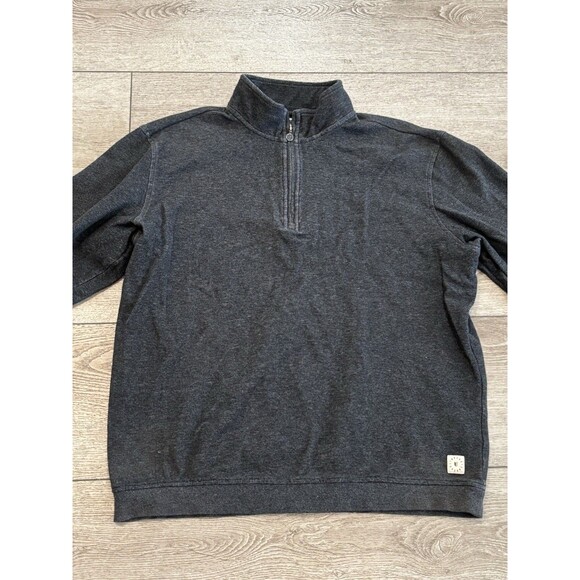 Linksoul Men's 1/4 Zip Long Sleeve Golf Pullover Tempus Fugit Gray Large Casual - Picture 1 of 8